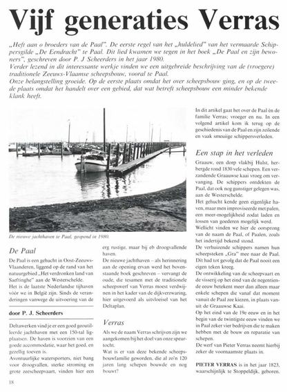 Artikel “Vijf generaties Verras” (1/7) — geschiedenis van De Paal