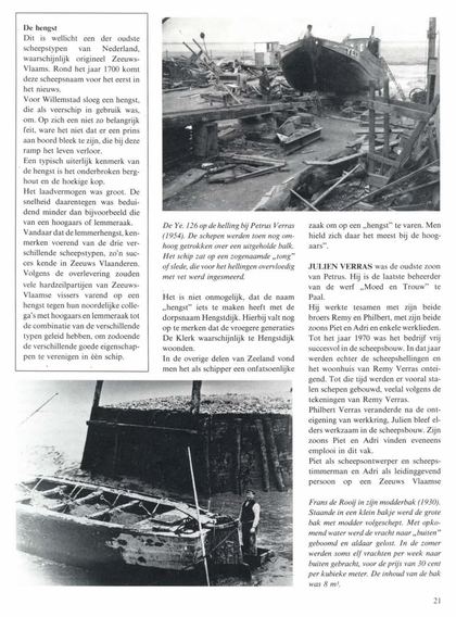 Artikel “Vijf generaties Verras” (4/7) — uitleg scheepstype ‘de hengst’, Julien Verras